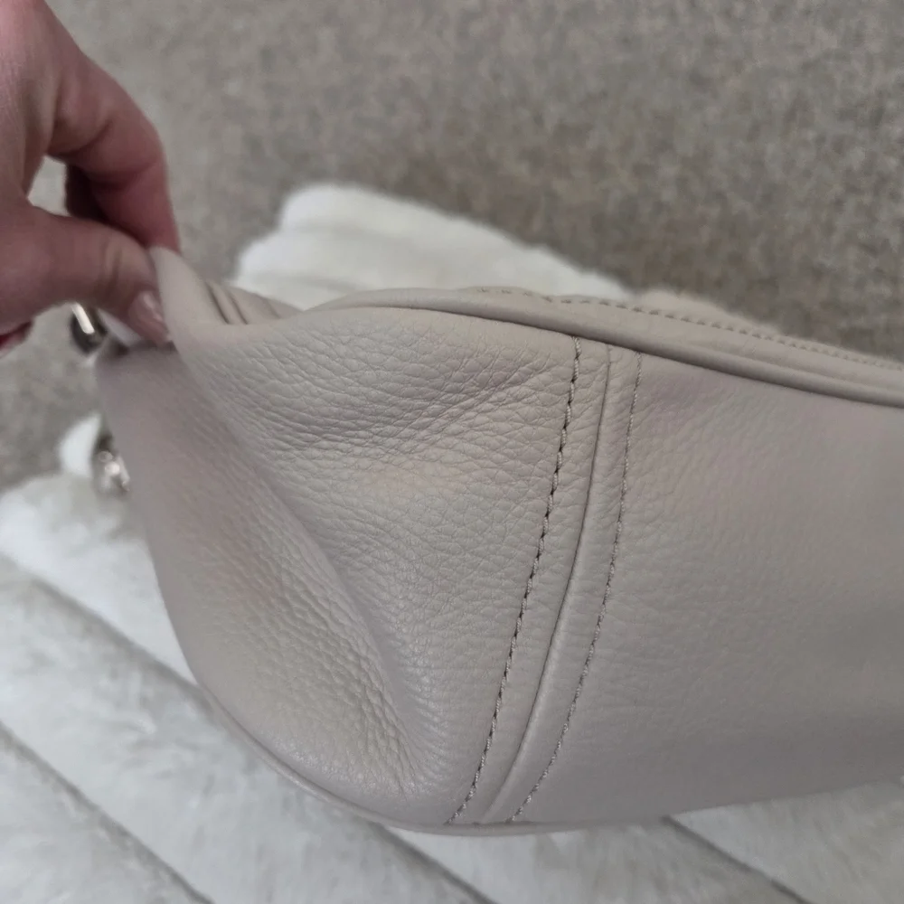 Kate Spade Pine Street‎ Finley Pebbled Leather Cream Handbag Hobo Bag NWT *READ